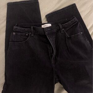 Abercrombie & Fitch 90s Black Straight Jeans
